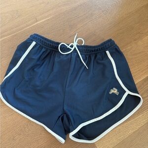 Women’s Van Cortlandt Running Shorts in navy/white, size S